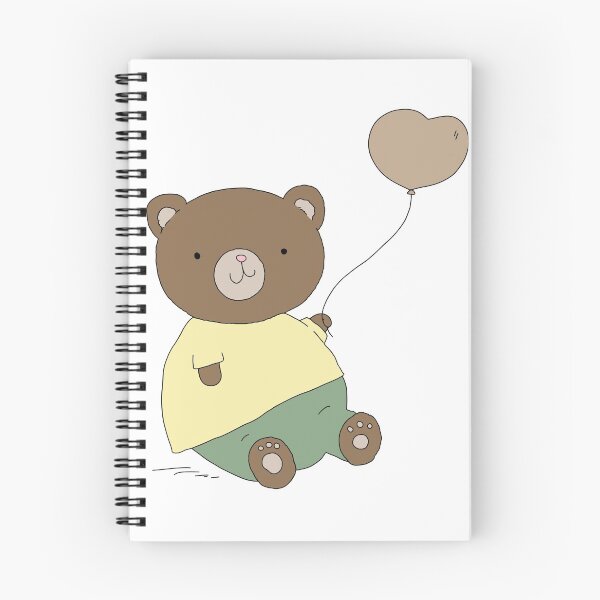 Item preview, Brown Teddy Bear Holding A Brown Heart Balloon designed and sold by Fananaa.