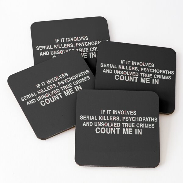 Item preview, Serial Killers Psychopaths & Unsolved True Crimes designed and sold by ferdaousseshop.