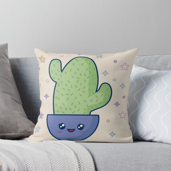 Item preview, kawaii cactus pot icon over gray background, colorful design. vector illustration designed and sold by Yasser Zakaria.
