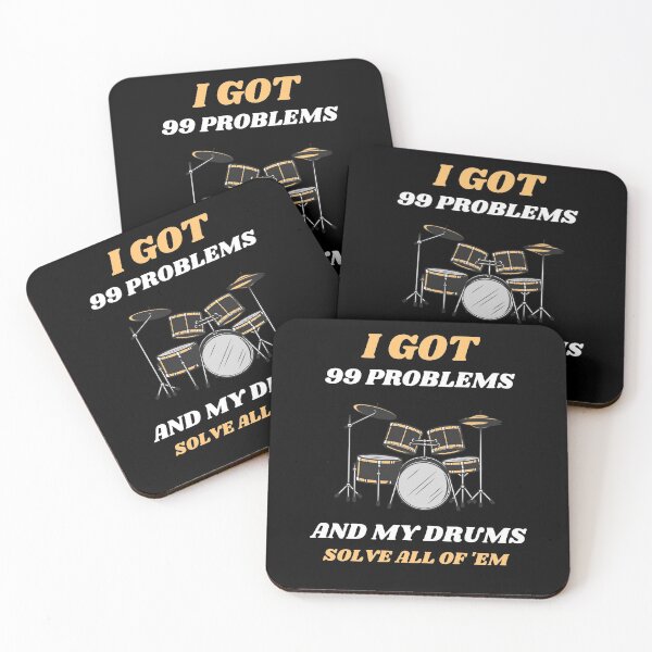 Item preview, I Got 99 Problems And My Drum Solve All Of 'Em (Yellow) designed and sold by RusticHouse.