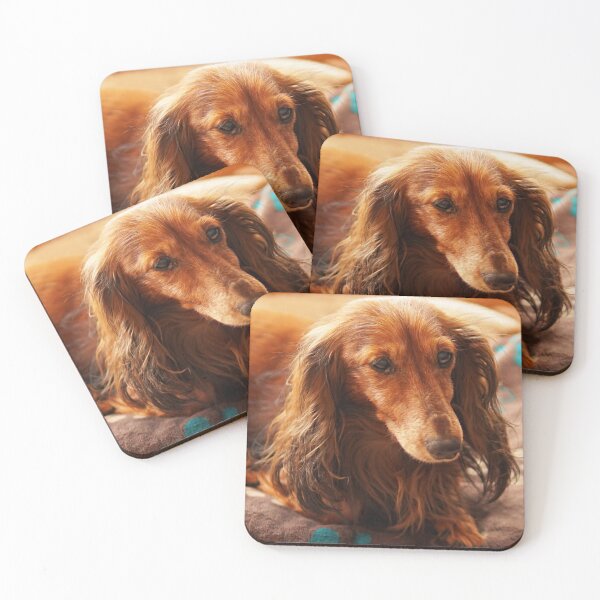 Item preview, Cute brown dachshund teckel dog designed and sold by EdgyDesignForU.