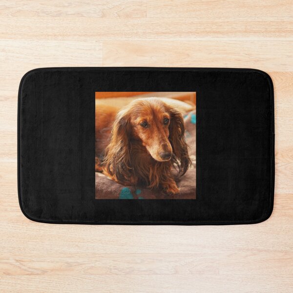 Item preview, Cute brown dachshund teckel dog designed and sold by EdgyDesignForU.
