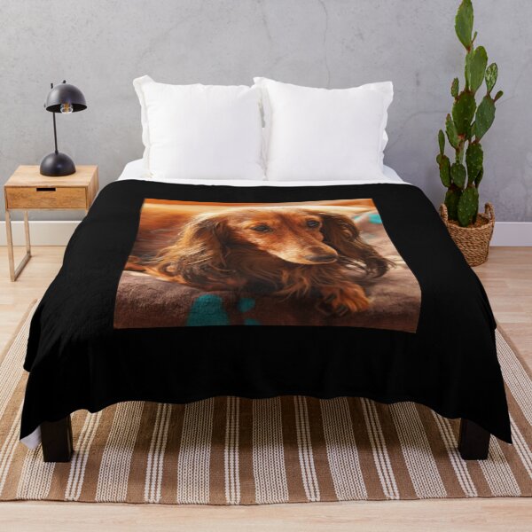 Item preview, Cute brown dachshund teckel dog designed and sold by EdgyDesignForU.