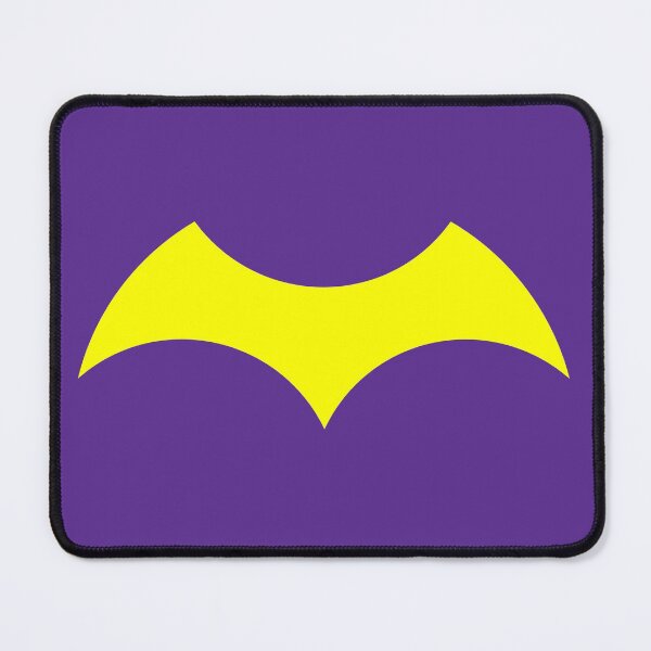 Item preview, Bat Barbara Iconic Minimal Bat Logo (Yellow on violet - Hero design nerdy geeky comicbooks gift for Covid19 quarantine 2020) designed and sold by frikybomb.