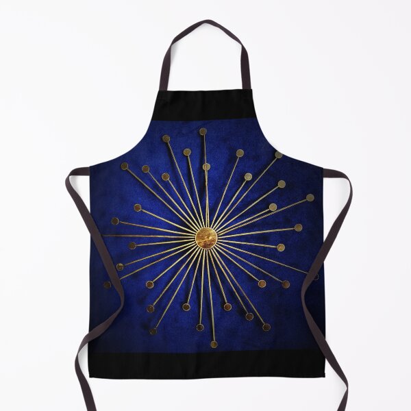 Item preview, Gold sun in blue background designed and sold by EdgyDesignForU.
