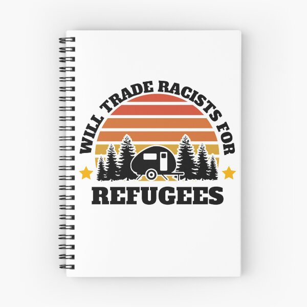 Item preview, Will trade racists for refugees (Camping RV Sunset) designed and sold by UnboundFull.