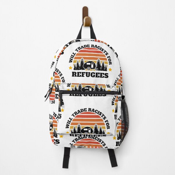 Item preview, Will trade racists for refugees (Camping RV Sunset) designed and sold by UnboundFull.