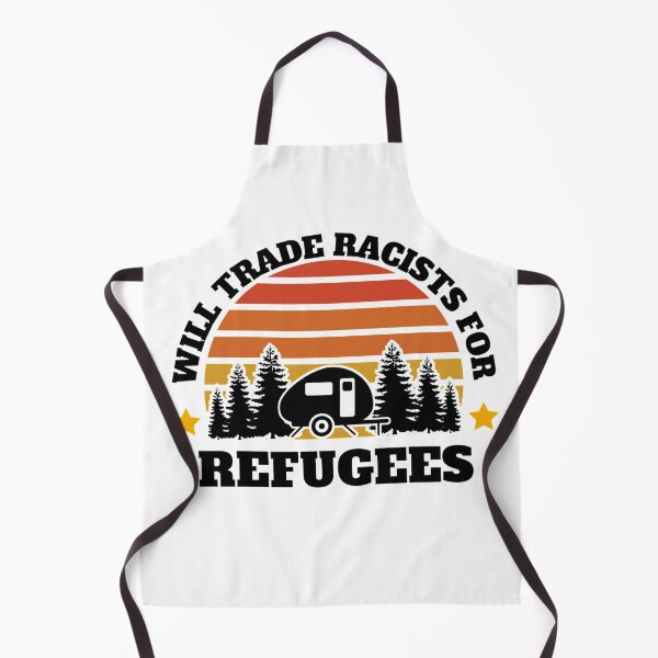 Item preview, Will trade racists for refugees (Camping RV Sunset) designed and sold by UnboundFull.