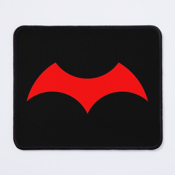 Item preview, RED Iconic Minimal Bat Logo (on black) (Hero comics design) designed and sold by frikybomb.