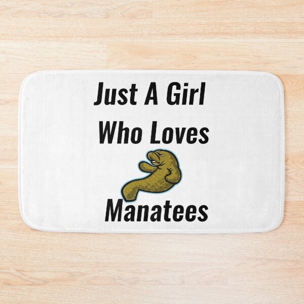 Item preview, Just A Girl Who Loves Manatees designed and sold by Chanchane Store.