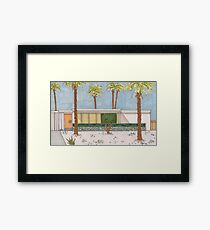 Palm Springs Mid-Century Modern Melon Door Framed Print