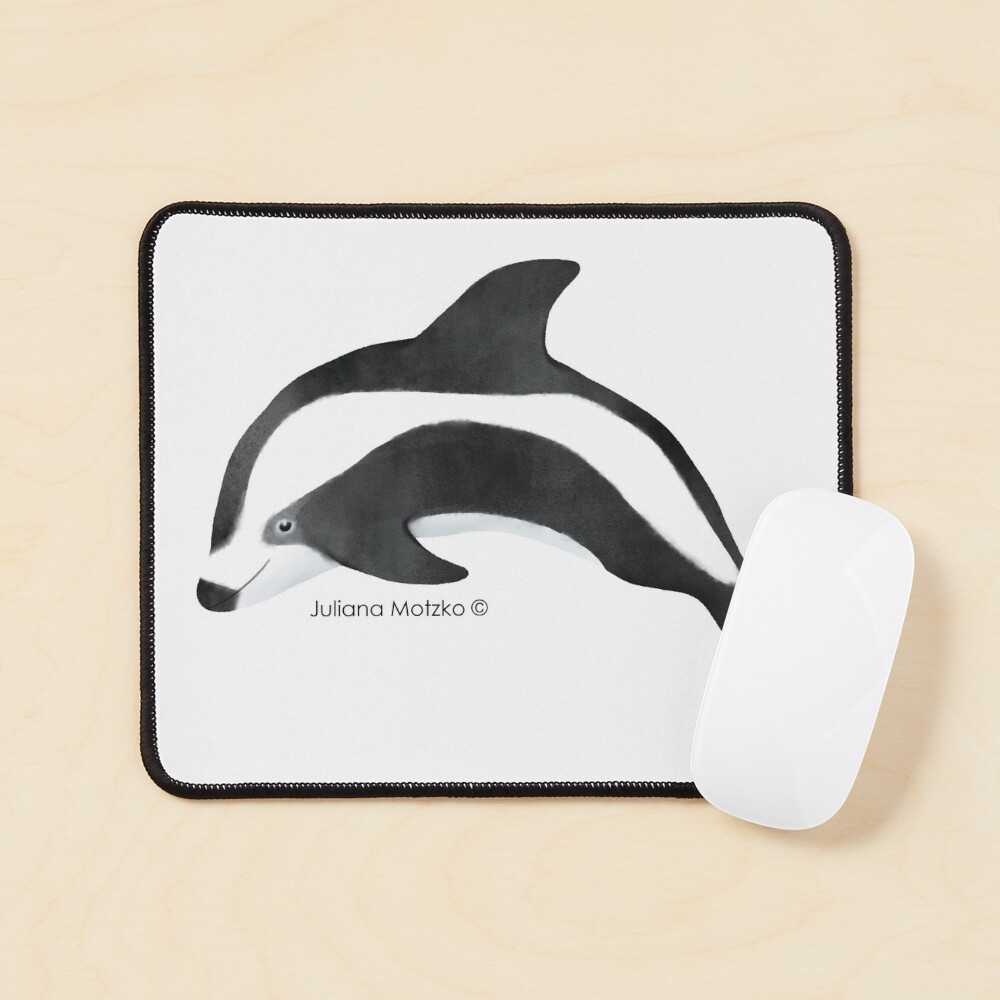 Hourglass Dolphin Mouse Pad