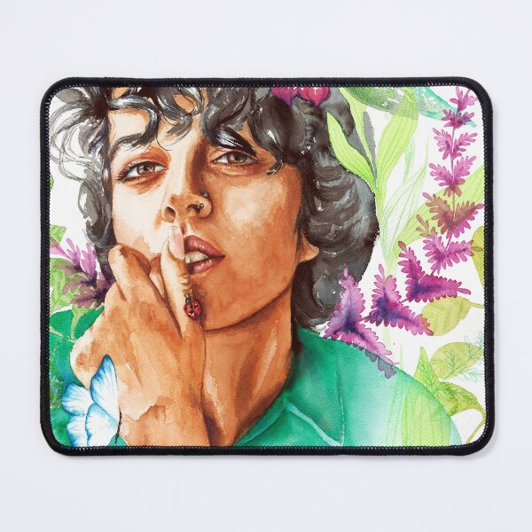 Item preview, Nature girl watercolour painting designed and sold by Egle Kristensen.