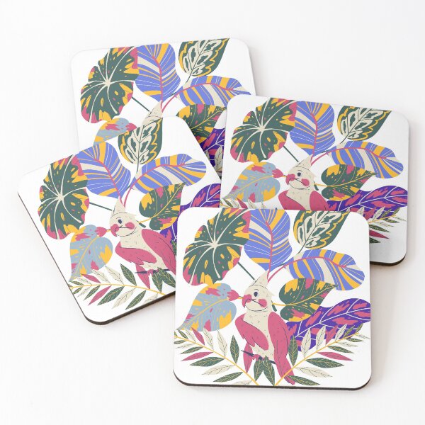 Item preview, Colorful Leaves with cute Parrot  designed and sold by Dublia.