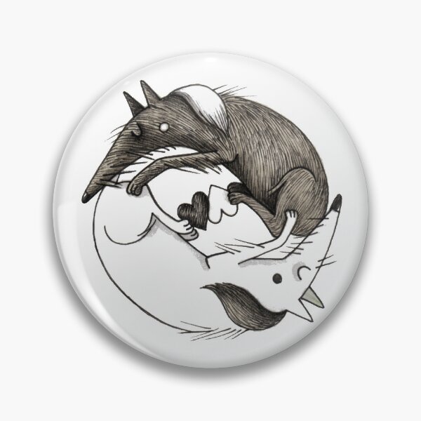 Item preview, Yin Yang - wolves designed and sold by JunieMond.
