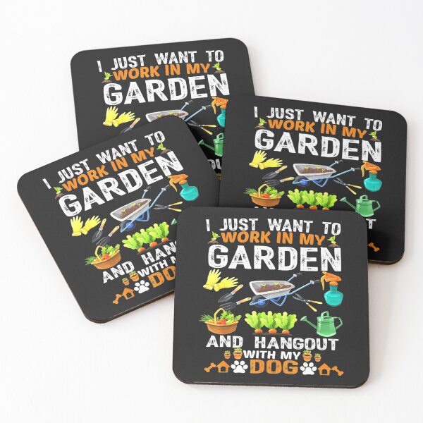 Item preview, I Just Want To Work In My Garden And Hangout With Dog designed and sold by JudithPre11.