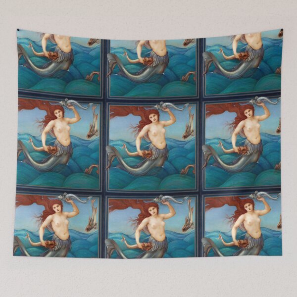 Item preview, A Sea-Nymph (1881) painting Sir Edward Burne–Jones.  designed and sold by BeardedTree.