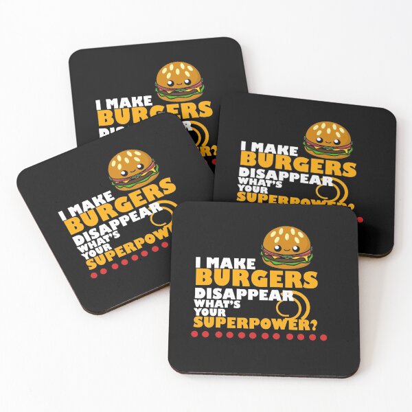 Item preview, Cute Cartoon Burger || Hamburger || I make burgers disappear, what's your super power? designed and sold by cookingwithten.