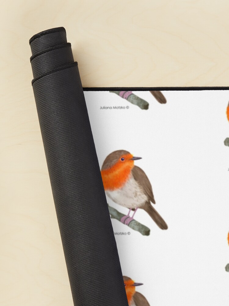 Alternate view of Robin Redbreast bird Mouse Pad
