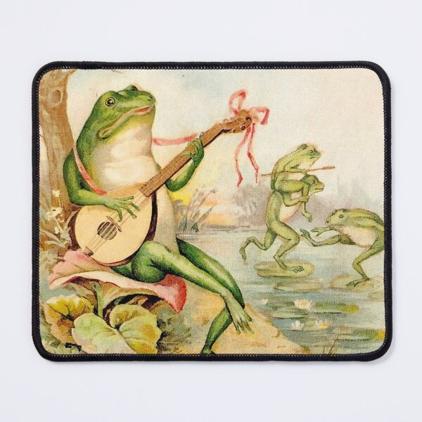 Item preview,  FROG STRUMMING : Vintage Abstract Entertainment Print designed and sold by posterbobs.