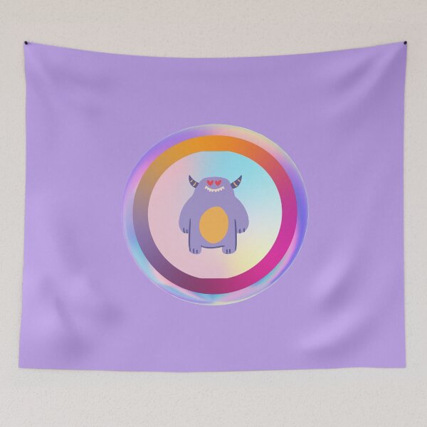 Item preview, Cute Purple Monster designed and sold by Megan-Alice.