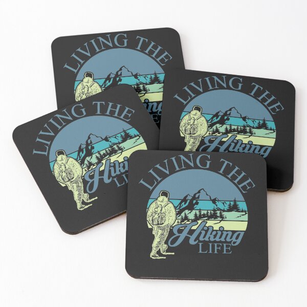 Item preview, living the hiking life insperational quotes and cute gift for hiking and outdoor lover  designed and sold by QUEEN-WIVER.