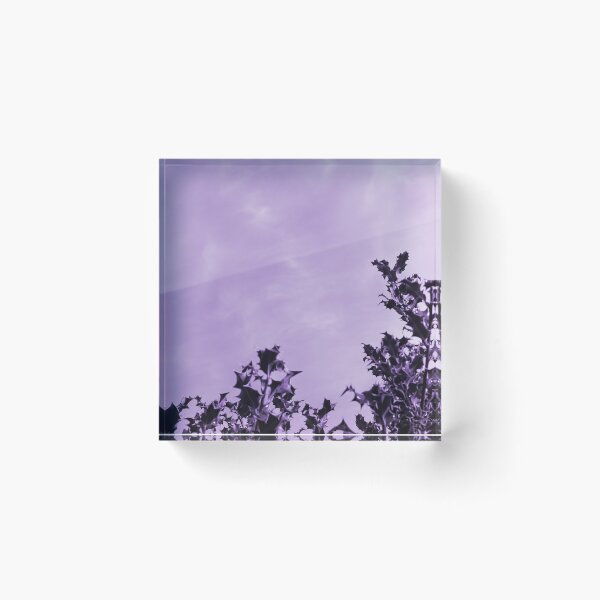 Item preview, Holly leaves in the violet sky designed and sold by EdgyDesignForU.
