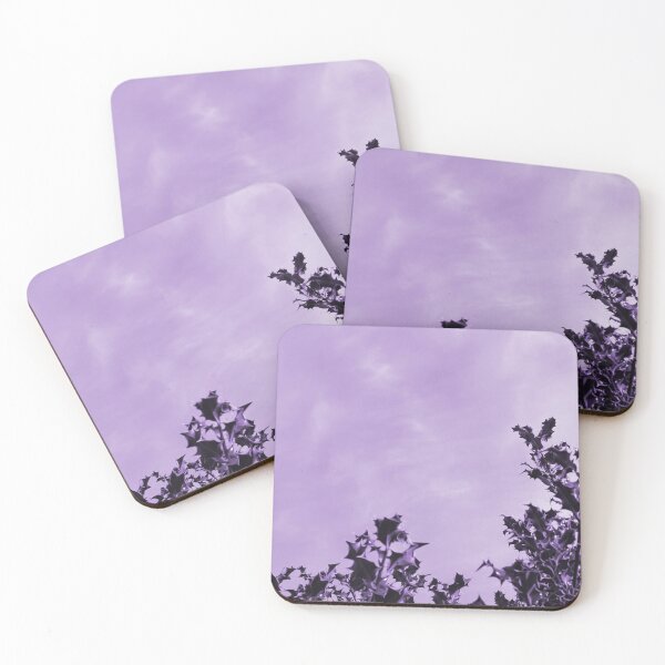 Item preview, Holly leaves in the violet sky designed and sold by EdgyDesignForU.
