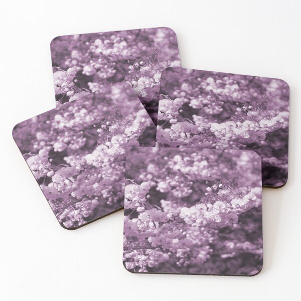 Item preview, Purple violet flowers blooming from a tree designed and sold by EdgyDesignForU.