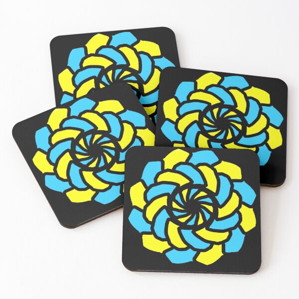 Aperçu de l'œuvre Sucette fleur bleue et jaune illustrée NFT créée et vendue par AurelsPrints.