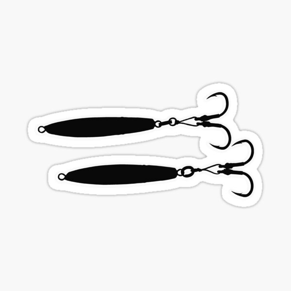 Orange Heron Fishing Lure | Sticker