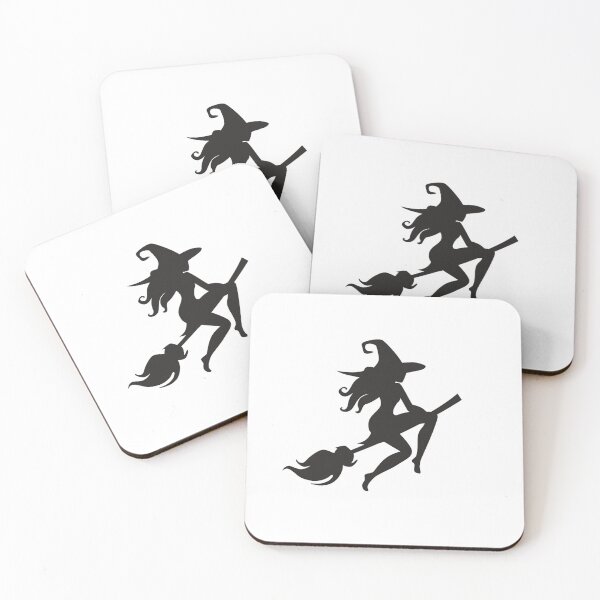 Item preview, Witch Riding Broom designed and sold by Sticker-Tee.