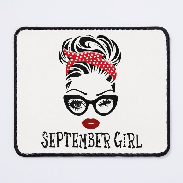 Item preview, September Girl Woman Face Wink Eyes designed and sold by aloha project.