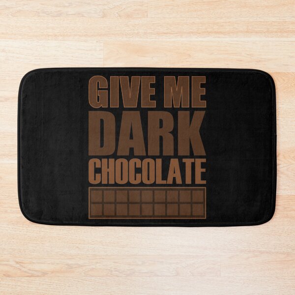 Item preview, Give Me Dark Chocolate Black Background - Sweet Healthy Treat Dessert Foods designed and sold by artfulnotebook.