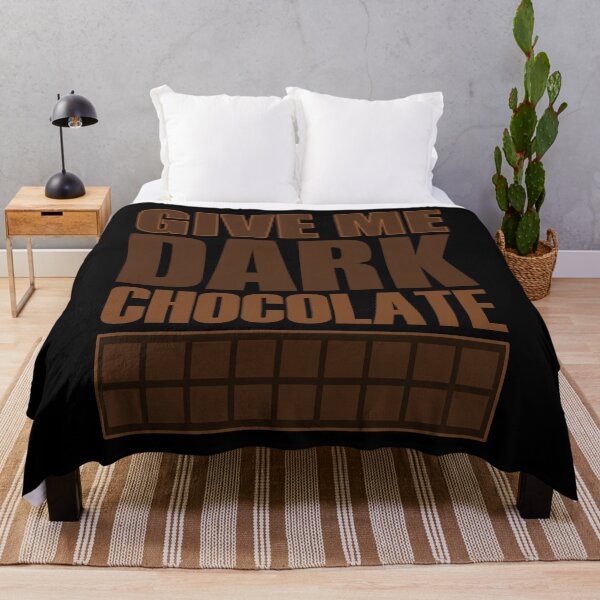 Item preview, Give Me Dark Chocolate Black Background - Sweet Healthy Treat Dessert Foods designed and sold by artfulnotebook.