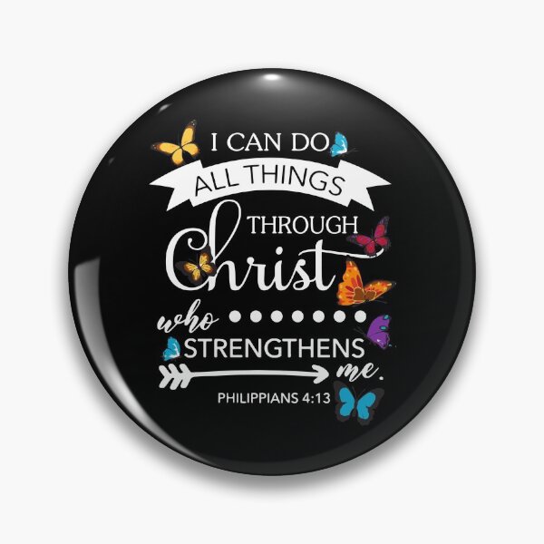 Item preview, I Can Do All Things Through Christ Butterfly Art Religion designed and sold by stierleism.