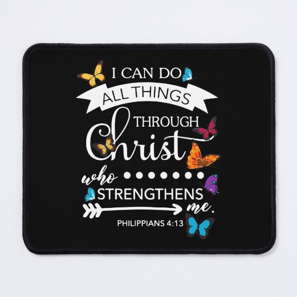 Item preview, I Can Do All Things Through Christ Butterfly Art Religion designed and sold by stierleism.