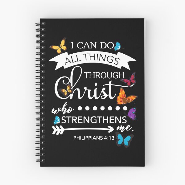 Item preview, I Can Do All Things Through Christ Butterfly Art Religion designed and sold by stierleism.