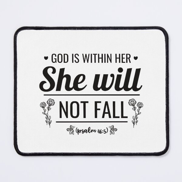 Item preview, God is within her, she will not fall. Psalm, Bible designed and sold by KlaraMacinka.