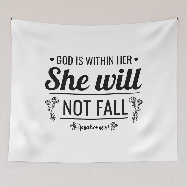 Item preview, God is within her, she will not fall. Psalm, Bible designed and sold by KlaraMacinka.