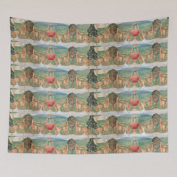 Item preview, Deer by a Fountain (1888) by Sir Edward Burne–Jones. designed and sold by BeardedTree.