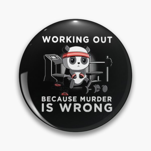 Item preview, PANDA WORKING OUT BECAUSE MURDER IS WRONG BESTSELLING 2021  designed and sold by DesigonDesigner.