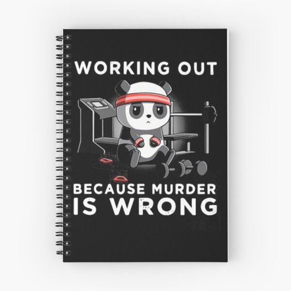Item preview, PANDA WORKING OUT BECAUSE MURDER IS WRONG BESTSELLING 2021  designed and sold by DesigonDesigner.