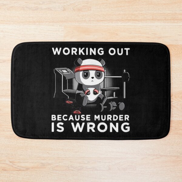 Item preview, PANDA WORKING OUT BECAUSE MURDER IS WRONG BESTSELLING 2021  designed and sold by DesigonDesigner.
