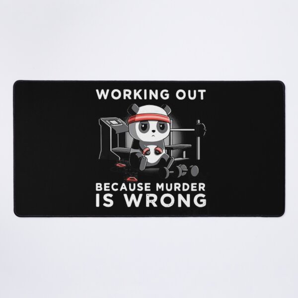 Item preview, PANDA WORKING OUT BECAUSE MURDER IS WRONG BESTSELLING 2021 designed and sold by DesigonDesigner.