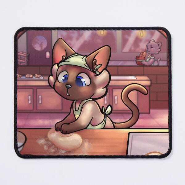 Item preview, Cat kneading bread dough designed and sold by OrangeRamphasto.