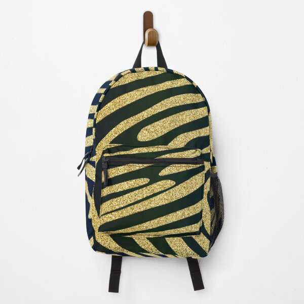 Item preview, Zebra Skin In Metallic Gold On Indigo Gradient designed and sold by IZiets.