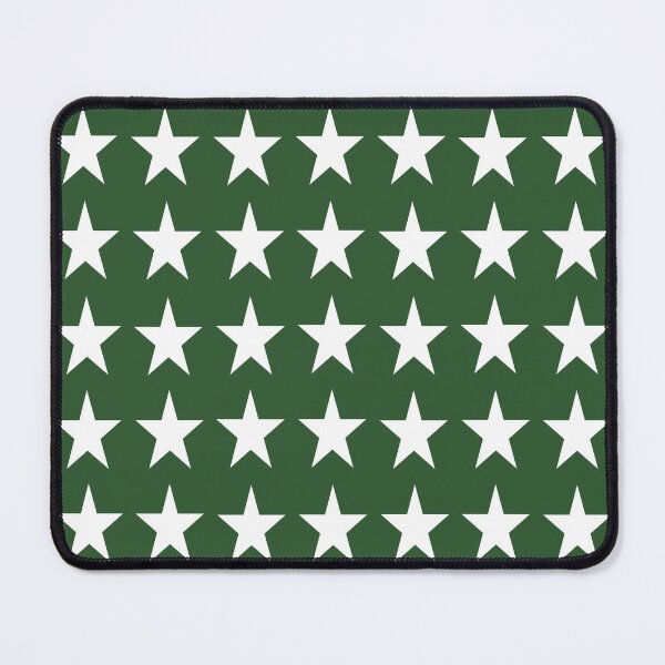 Item preview, Medium WHITE and PINE GREEN STARS designed and sold by RachelMacht.