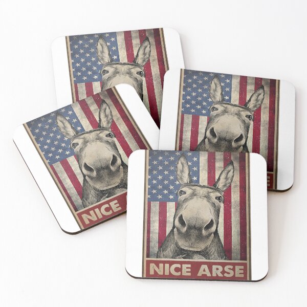 Item preview, American Flag Donkey Nice Arse Poster designed and sold by SabineFBusch.