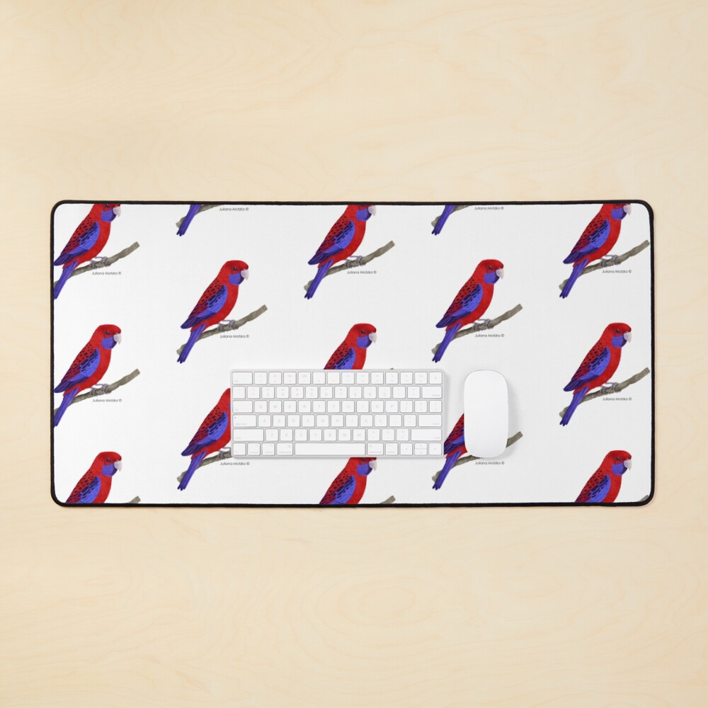 Crimson Rosella Bird Mouse Pad